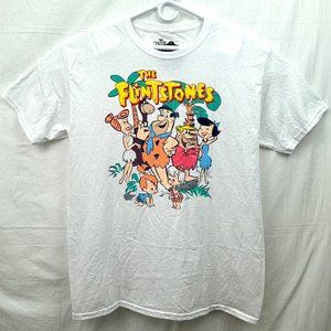 Warner Bros The Flintstones Unisex L Short Sleeve T-Shirt White NWT